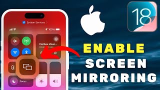 How To Turn On Screen Mirroring On iPhone iOS 18 [upl. by Manya]