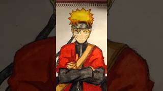 naruto sage mode drawing shorts youtubeshorts naruto narutoshippuden trending [upl. by Arobed]