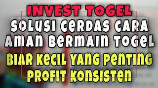 CARA MENANG TOGEL SETIAP HARI DENGAN METODE INVEST ✓ SOLUSI CARI PROFIT KONSISTEN DI TOGEL [upl. by Adlev]