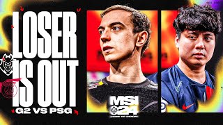 G2S LIFE IS ON THE LINE  G2 VS PSG MSI 2024 ELIMINATION  CAEDREL [upl. by Tshombe]