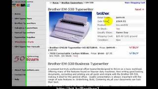 Brother EM530 Electronic Office Grade TypewriterwDictionary  Works Great [upl. by Notniw602]