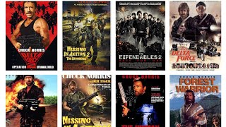 Chuck Norris all movie list 19722012 [upl. by Eidas]