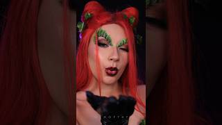 Poison Ivy Makeup 🌿🖤 makeup cosplaymakeup poisonivy sfxmakeup halloweenmakeup [upl. by Enitnelav]