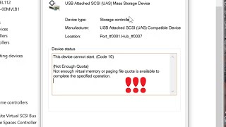 How to fix This device cannot start Code 10 Not Enough Quota Not enough virtual memory [upl. by Ruberta]