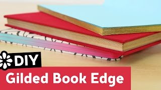 DIY Gilded Book Edge  Sea Lemon [upl. by Gonyea531]