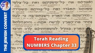 Numbers Chapter 33  Torah Reading in Hebrew with English Translation  TORAH STUDY [upl. by Rouvin877]