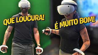 TESTAMOS O ÓCULOS DE REALIDADE VIRTUAL É MUITA LOUCURA 😱 [upl. by Ida]