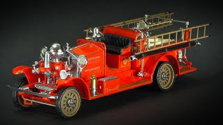 1922 Ahrens Fox RK4 Fire Engine  Franklin Mint 132 [upl. by Farro]