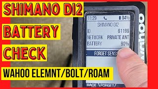 Shimano Di2 Battery check on Wahoo Elemnt Bolt Roam Get Accurate Di2 Battery Status shimano di2 [upl. by Baynebridge]