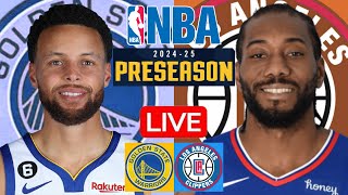 LIVE GOLDEN STATE WARRIORS vs LOS ANGELES CLIPPERS  NBA PRESEASON  PLAY BY PLAY  SCOREBOARD [upl. by Aretahs]