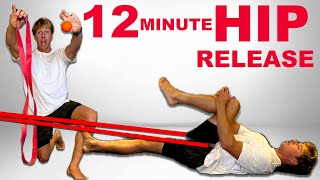 Hip Release Routine 12 Minutes follow along [upl. by Ahcsas246]