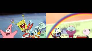 Ocean Man  Spongebob Squarepants vs Regular Show [upl. by Eiggep688]