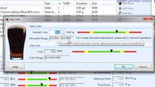 Adjusting the Color of a Recipe in BeerSmith 2 [upl. by Lamond]