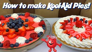 HOW TO MAKE KOOL AID PIES [upl. by Enaitsirk]