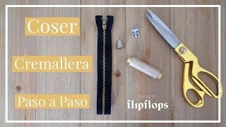 Como coser una cremallera fácil paso a paso [upl. by Hirsh]