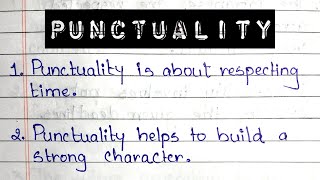 10 Lines on Punctuality  Essay on Punctuality  Learning Path  Essay [upl. by Harima498]