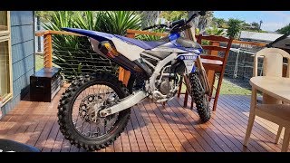 2017 YZ250F  Stock vs FMF full system [upl. by Zirtaeb]