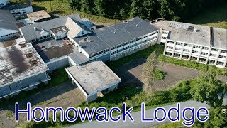 Abandoned Catskills Resort  Homowack Lodge  Drone Footage [upl. by Albers]