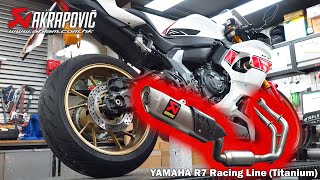 Akrapovic 蠍子YZFR7 全段排氣管 Racing line  Full system by wwwahlamcomhk [upl. by Cara]