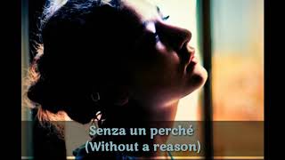 Senza un perché  Nada ItalianEnglish lyrics [upl. by Wylen]