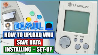 How To Upload VMU Saved Data For Sega Dreamcast ReDream  DEMUL  NullDC [upl. by Aicatsana]