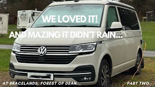 Cosy winter stay in the Forest of Dean Cosy winter stay in our VW California Ocean Campervan [upl. by Einegue]