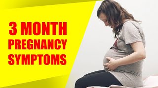 3 Months Pregnant Symptoms – Pregnancy Baby Size Moving  Baby Movement and Belly Size [upl. by Dlorej]