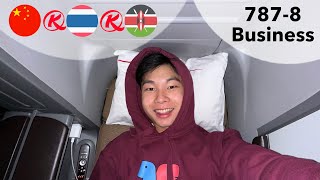 KENYA AIRWAYS BUSINESS Class GuangzhouBangkokNairobi [upl. by Yahsan]