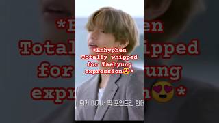 Enhypen Totally Whipped For Taehyung Expression 😍 shorts bts trending [upl. by Tingley]