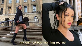 MY 6AM COLLEGE MORNING ROUTINE [upl. by Esilehc]