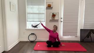 Pilates workout 45 minutesat home mat Pilates  no equipment ￼ [upl. by Imhskal655]