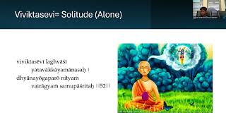 Contemplation Bhagavad Gita Chapter 18 Verse 52 [upl. by Nnylharas592]