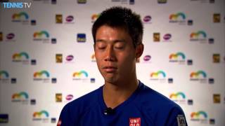 Miami 2015 Saturday Nishikori Interview [upl. by Airal]