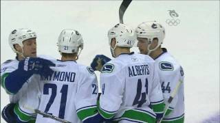 Canucks At Sharks  Andrew Alberts Goal  040810  HD [upl. by Ynad]