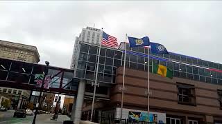 Walking on Main Street in Rochester New York as Dusk Approaches November 1st 2024 [upl. by Adley620]