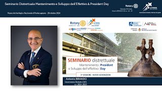 SEMINARIO distrettuale Mantenimento e Sviluppo dell’effettivo President Day [upl. by Ahsiekahs]