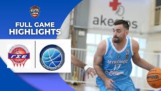 Ελευθερούπολη  Μύκονος Full Game Highlights Elite Leauge [upl. by Ralston523]