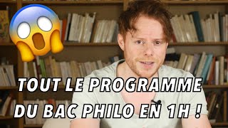 TOUT le programme du BAC PHILO en 1H [upl. by Poliard]