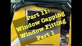 Vintage Avondale Heron 1978 Caravan Renovation Part 11 Window Capping  Window Fitting [upl. by Ayik]