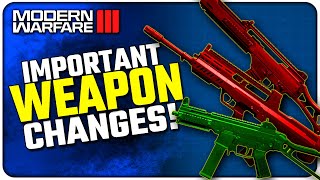 The First MWIII Weapon Balance Update is Here  Assault Rifle Nerfs amp SMG Buffs [upl. by Irmine]