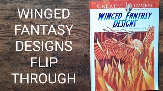 Winged Fantasy Designs By Aaron Pocock Flip Through [upl. by Etnaid655]