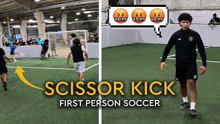 TEAMMATE SCORES CRAZY GOAL  First Person Football  Soccer POV Indoor Soccer [upl. by Malti315]