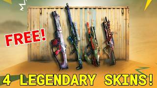 FREE CLAIM 4 LEGENDARY WEAPON SKINS IN COD MOBILE [upl. by Gallager]