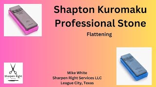 Shapton Kuromaku Professional Stone Flattening  Stone Maintenance Salon Shear Sharpening [upl. by Anihtyc358]