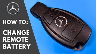 SAFE AND EASY  Mercedes Benz key fob battery change  DIY  2 button [upl. by Ramraj408]