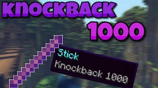 KNOCKBACK 1000 STICK in Minecraft Bedrock Edition using commands Updated [upl. by Salahcin]