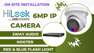 HiLook 6MP IP Camera with Hikvision 8CH NXI NVR installation [upl. by Philbert733]