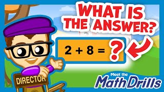 Practice Adding by 2’s  Meet the Math Drills  Addition  Preschool Prep Company [upl. by Eilojne]