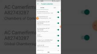 Security Communication RootCA1 Mode Enable on Android Phone [upl. by Orsino430]