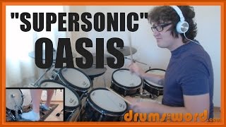 ★ Supersonic Oasis ★ Drum Lesson PREVIEW  How To Play Song Tony McCarroll [upl. by Dulcy]